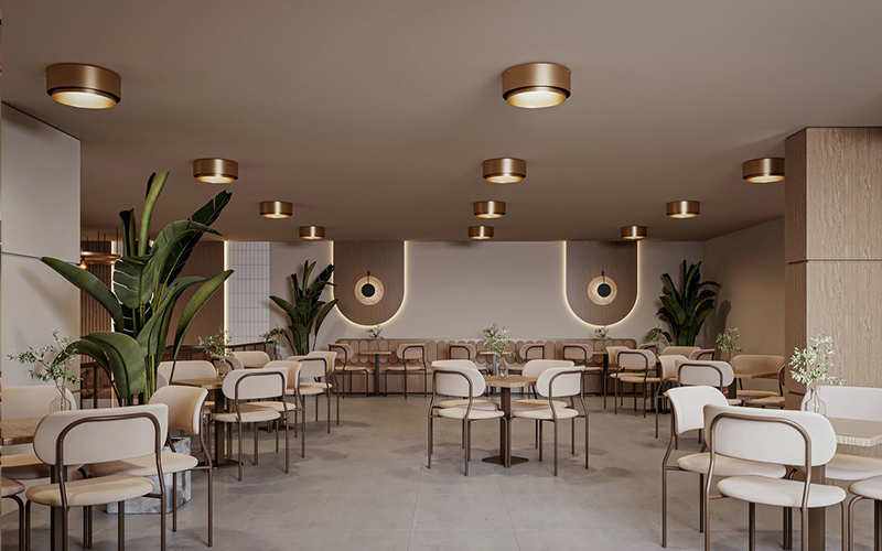 400平米靜語(yǔ)茶舍裝修設(shè)計(jì)效果圖