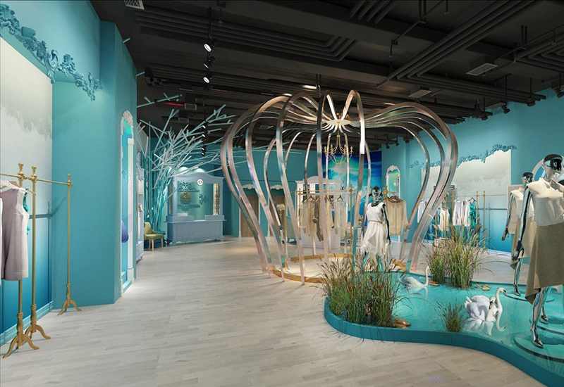 180平米品牌女裝門店裝修設(shè)計(jì)效果圖