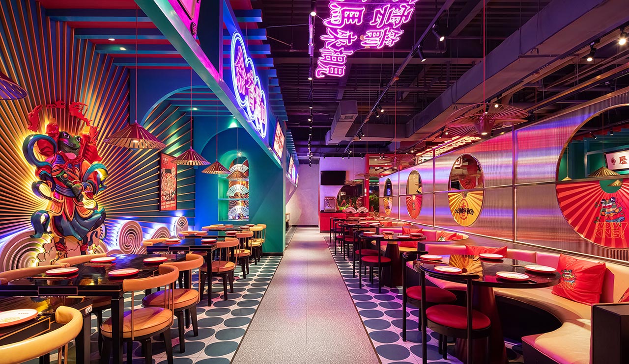 270平米國朝主題火鍋店裝修設(shè)計效果