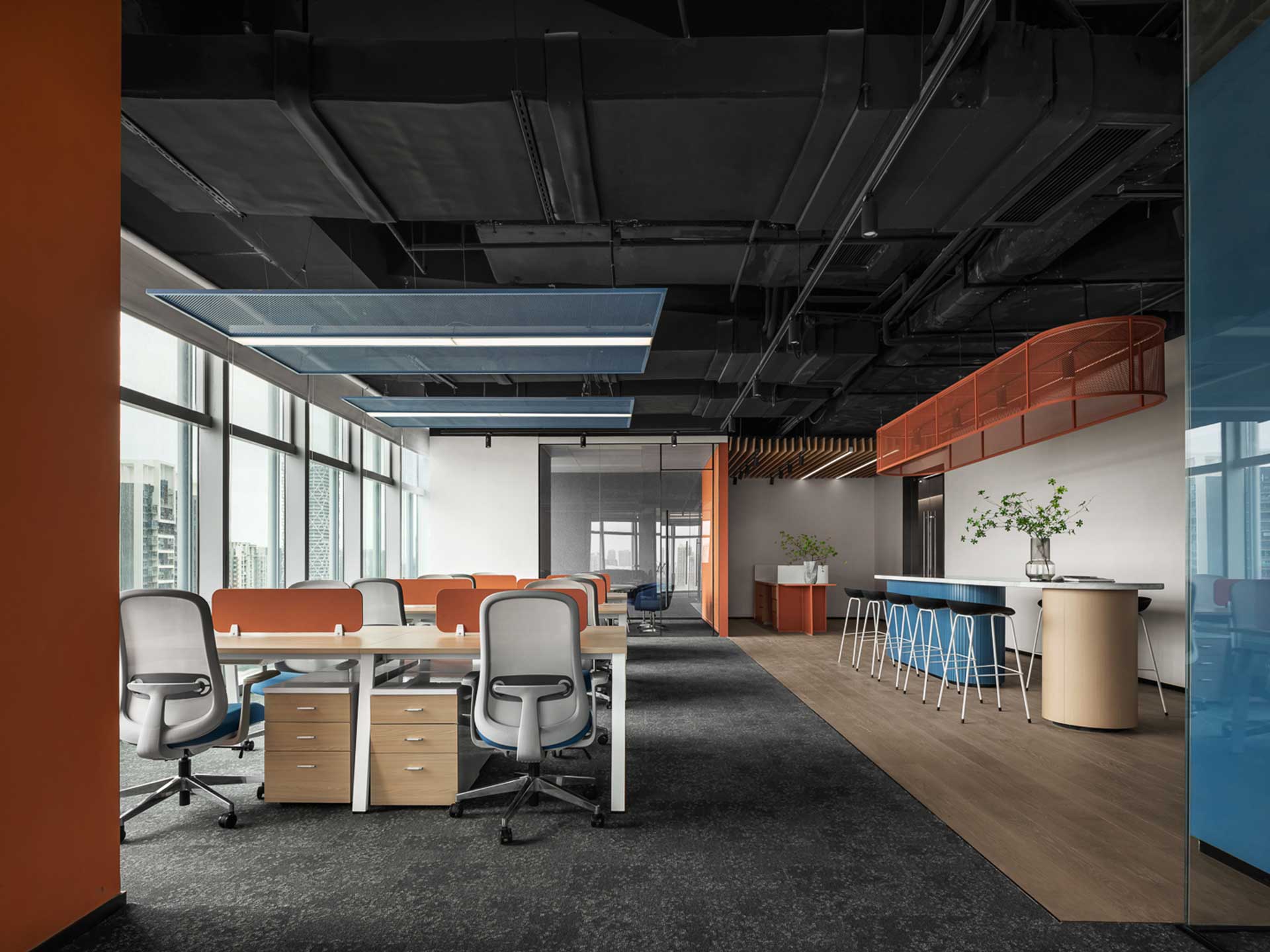 270平米企業(yè)辦公室設計裝修效果圖