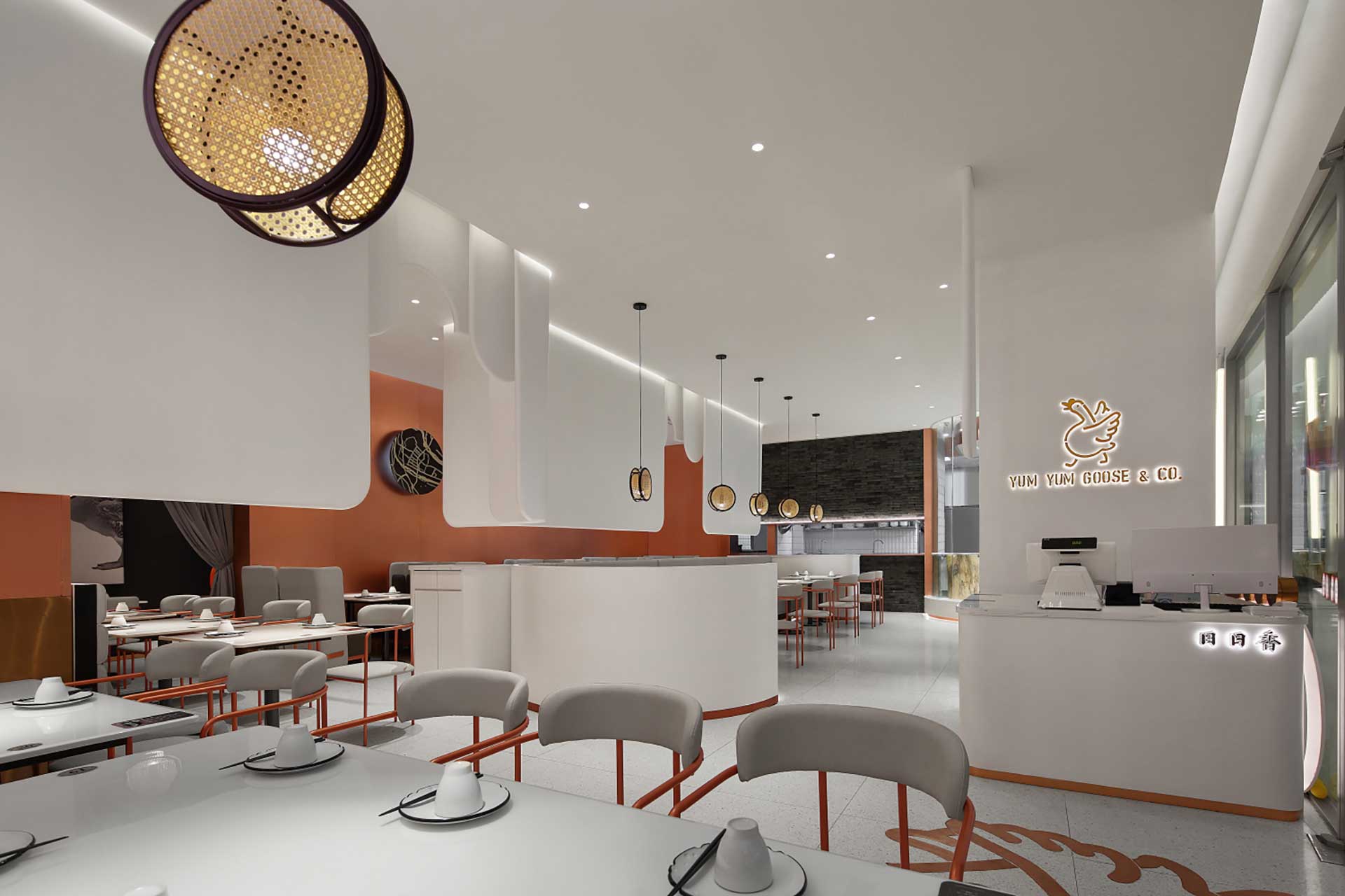 190平米鄭州飯店裝修設(shè)計效果圖