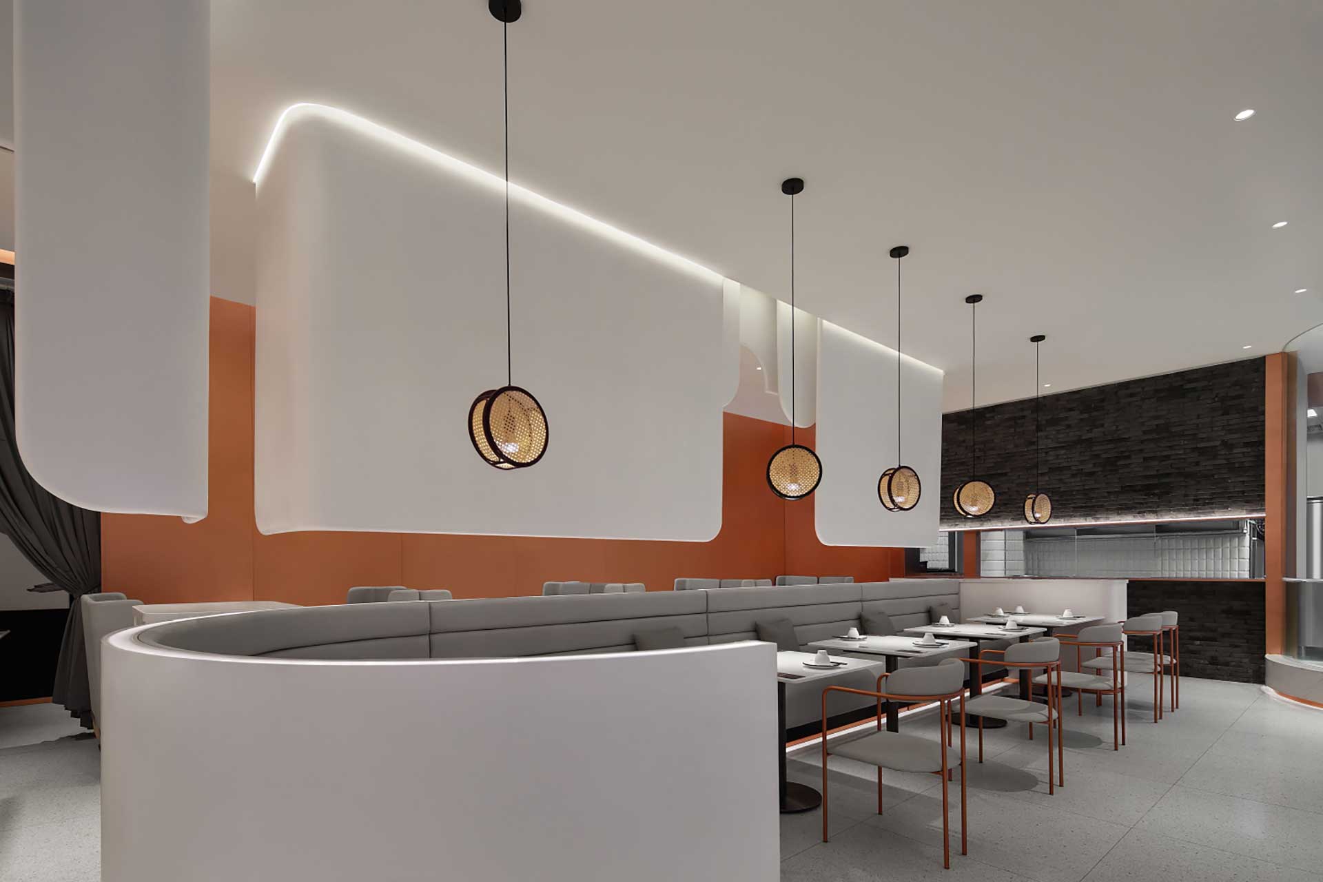 190平米鄭州飯店裝修設(shè)計效果圖