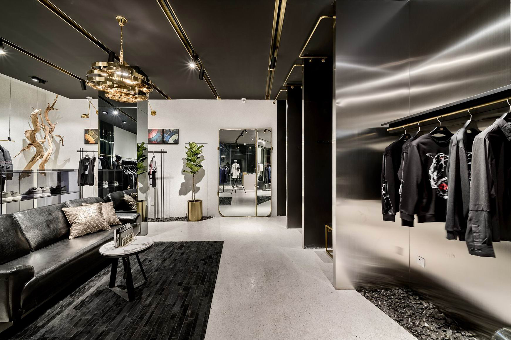 85平米男裝專賣店設(shè)計裝修效果圖