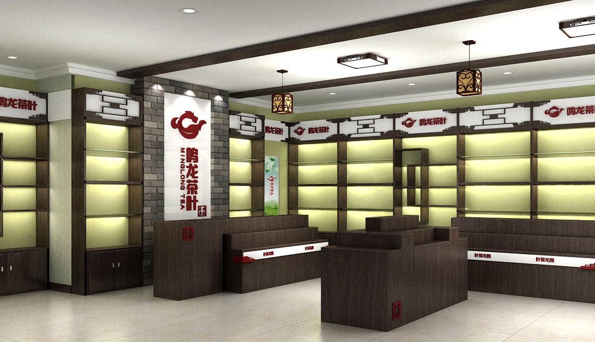 150平米茶葉專賣店裝修設(shè)計效果圖
