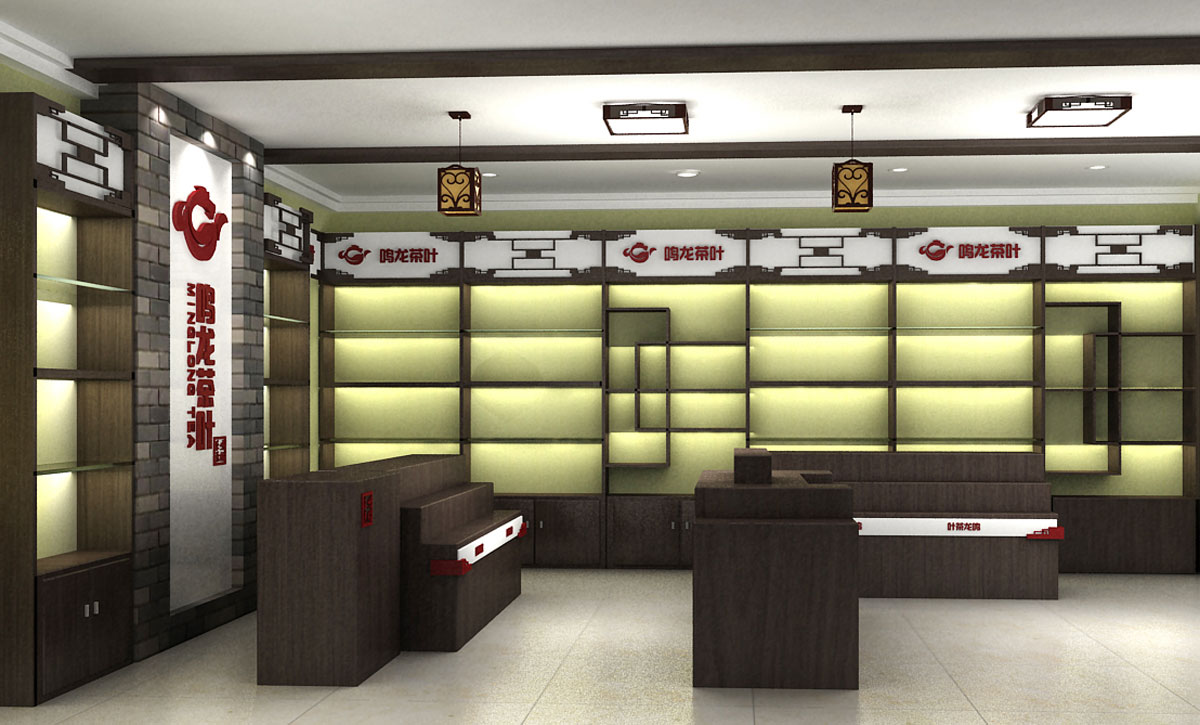 150平米茶葉專賣店裝修設(shè)計效果圖