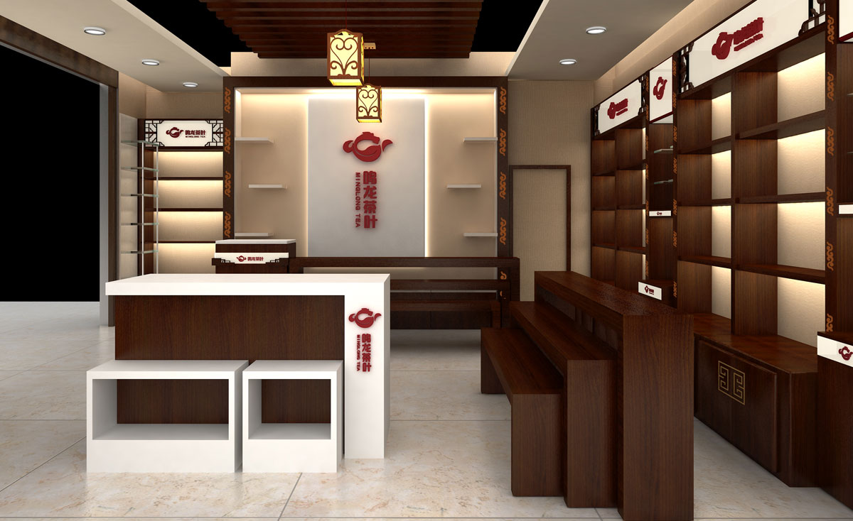 150平米茶葉專賣店裝修設(shè)計效果圖