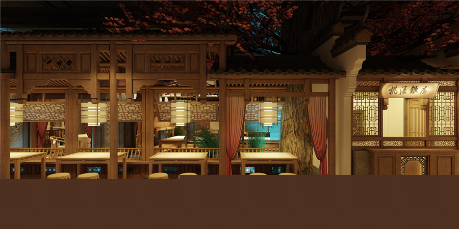 670平米開封中餐廳裝修設(shè)計(jì)效果圖