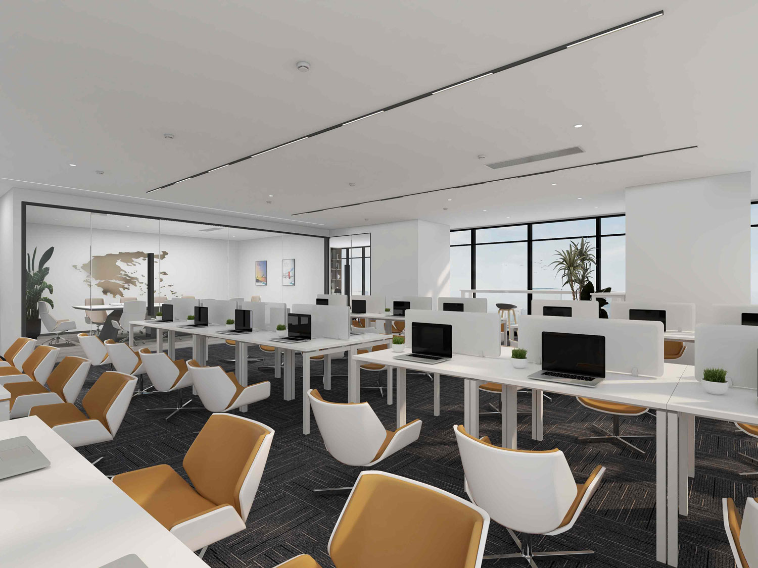 610平米鄭州辦公室裝修設(shè)計效果圖