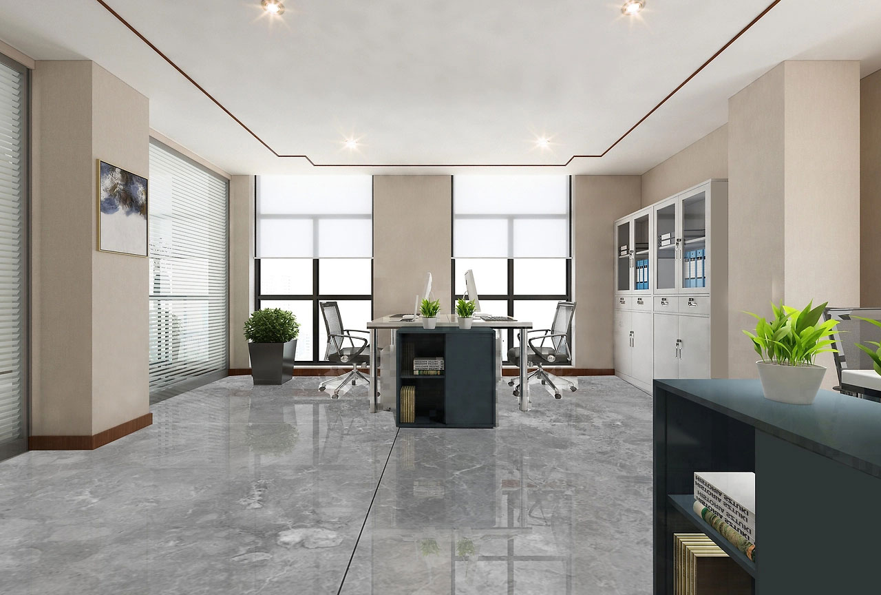 185平米簡(jiǎn)約時(shí)尚辦公室裝修設(shè)計(jì)效果圖