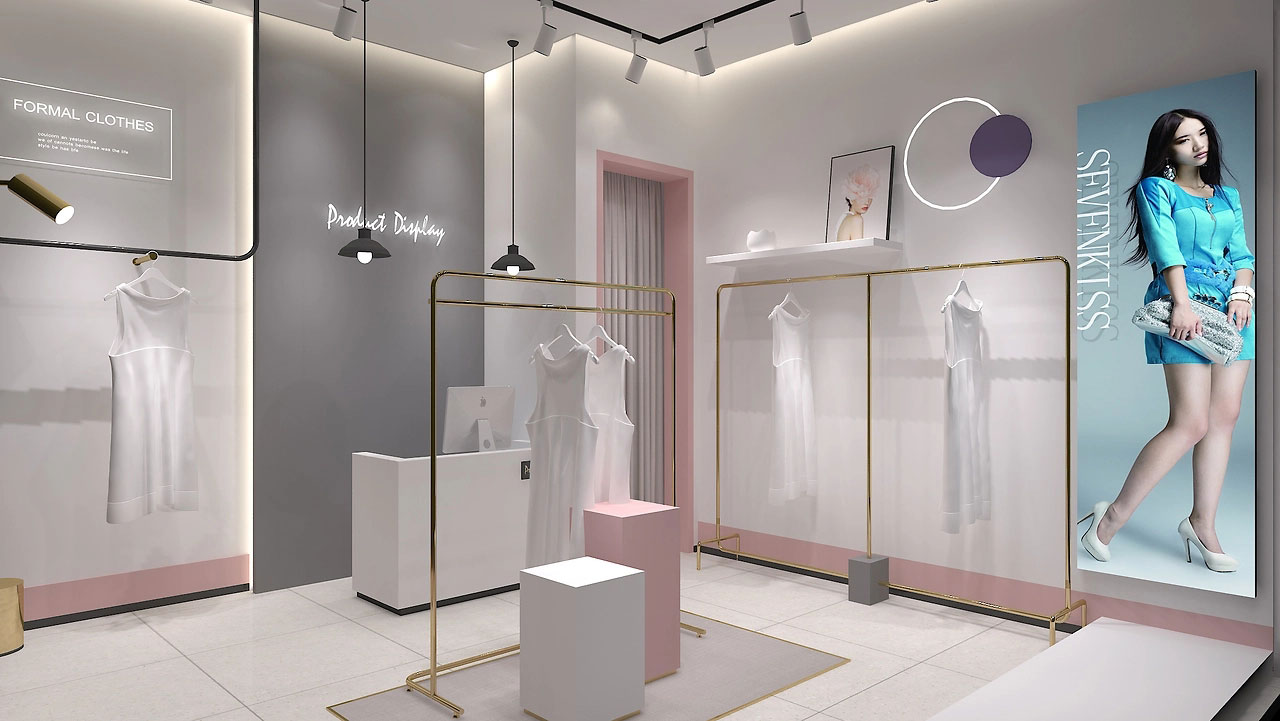 37平米女裝門店設(shè)計(jì)效果圖