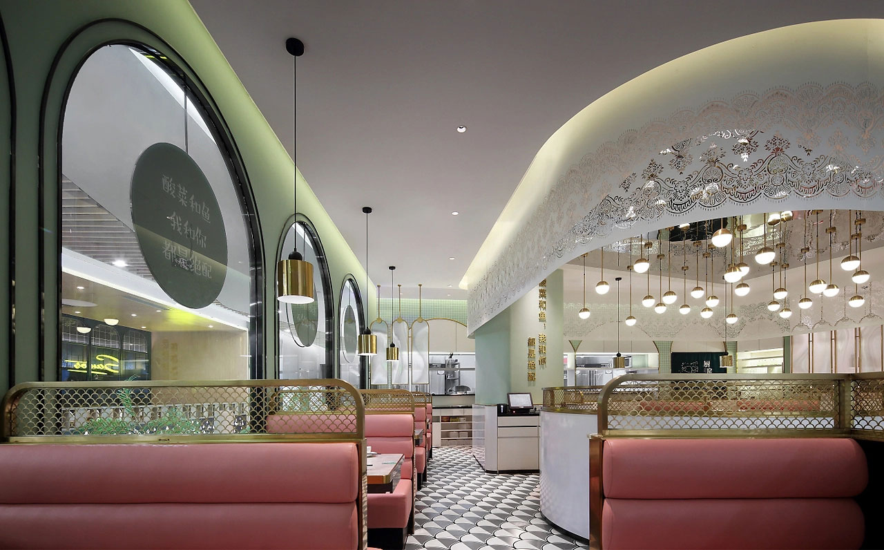 264平米酸菜魚(yú)餐廳裝修設(shè)計(jì)效果圖