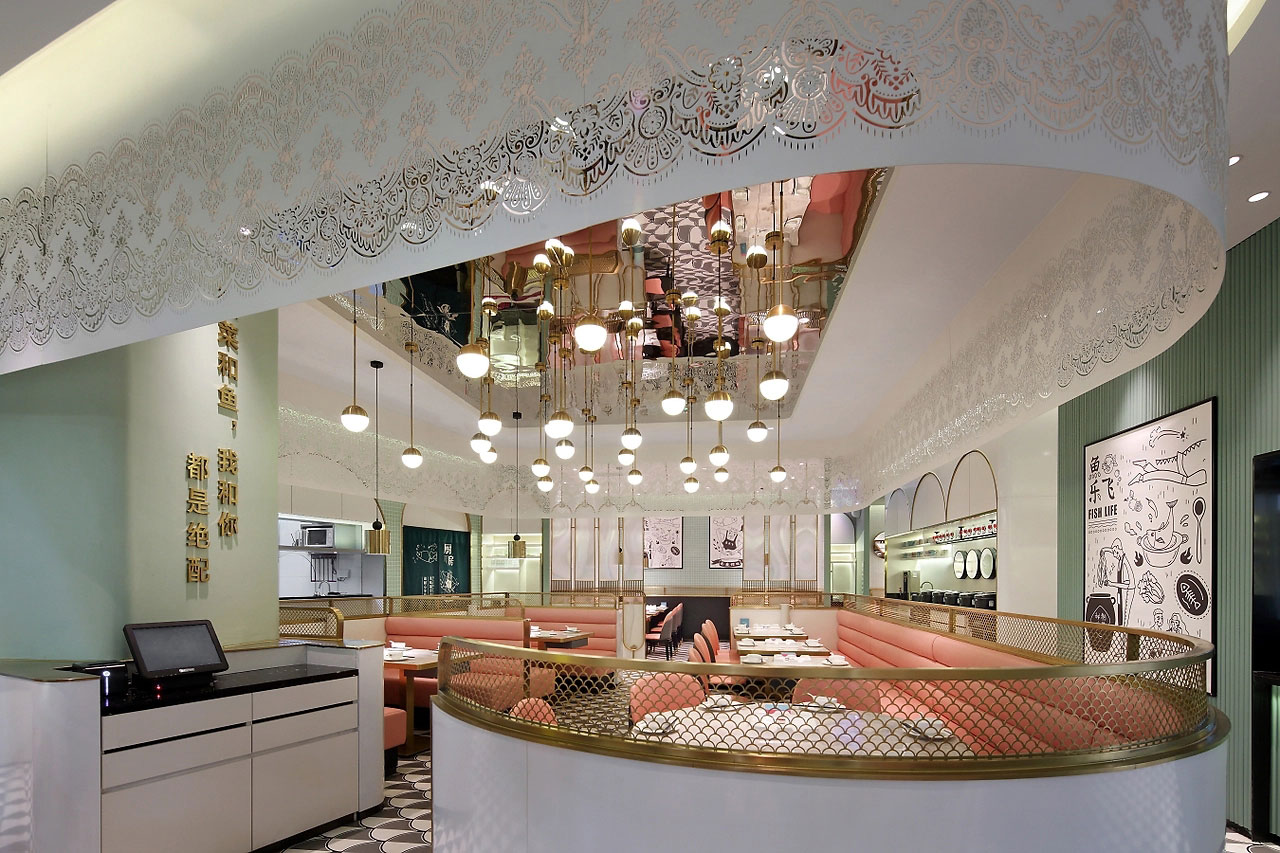 264平米酸菜魚(yú)餐廳裝修設(shè)計(jì)效果圖