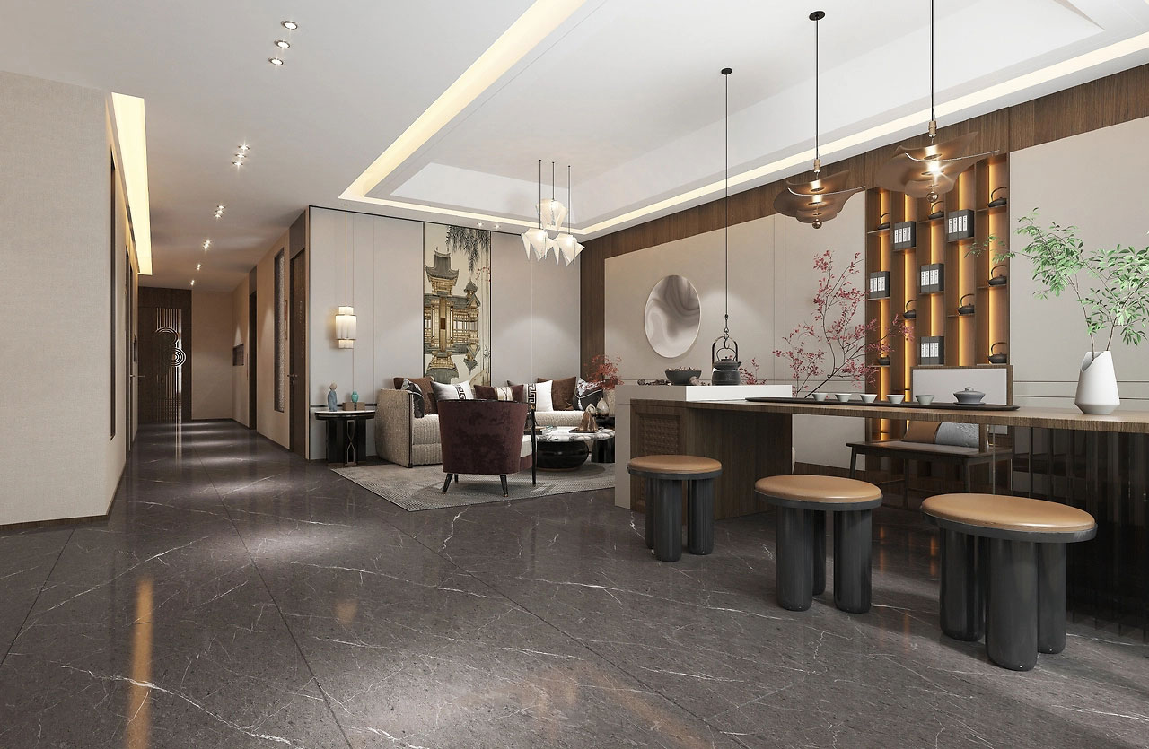 391平米鄭州足浴店設(shè)計裝修效果圖