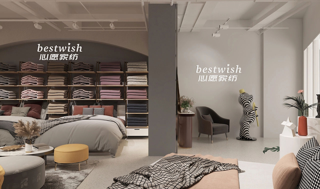 650平米鄭州家紡店面裝修設(shè)計(jì)效果圖