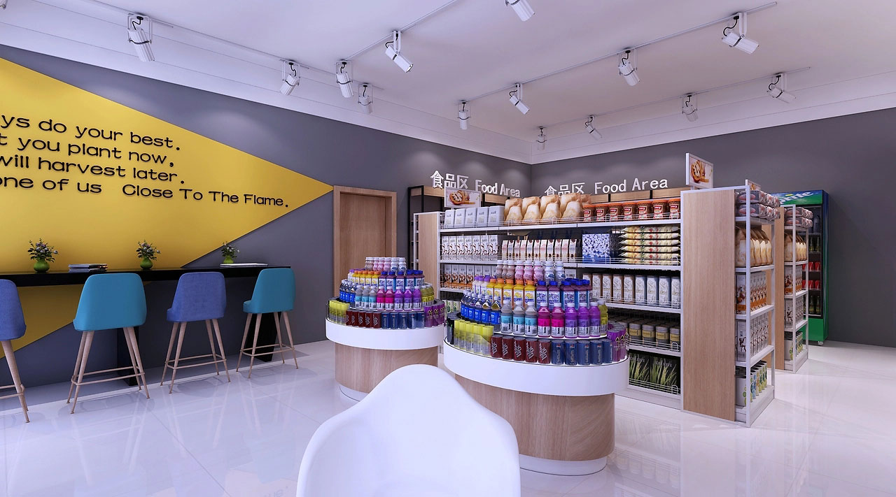 89平米鄭州便利店裝修設(shè)計效果圖