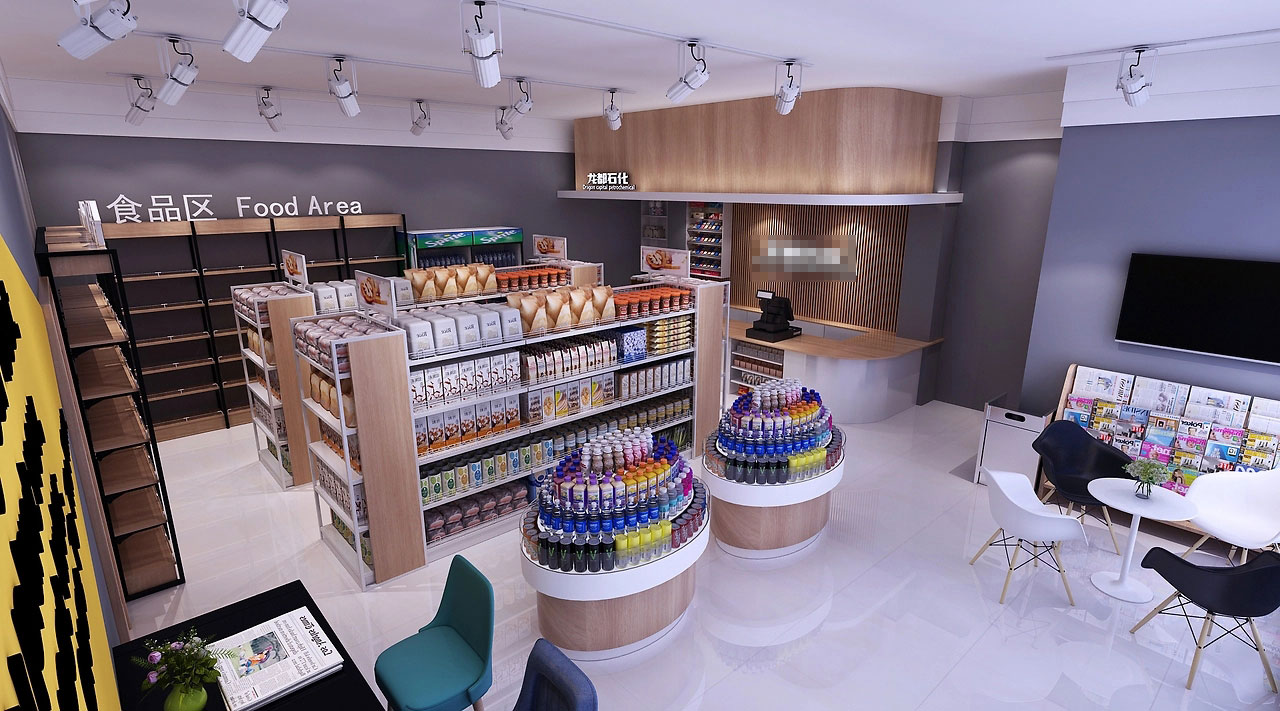 89平米鄭州便利店裝修設(shè)計效果圖