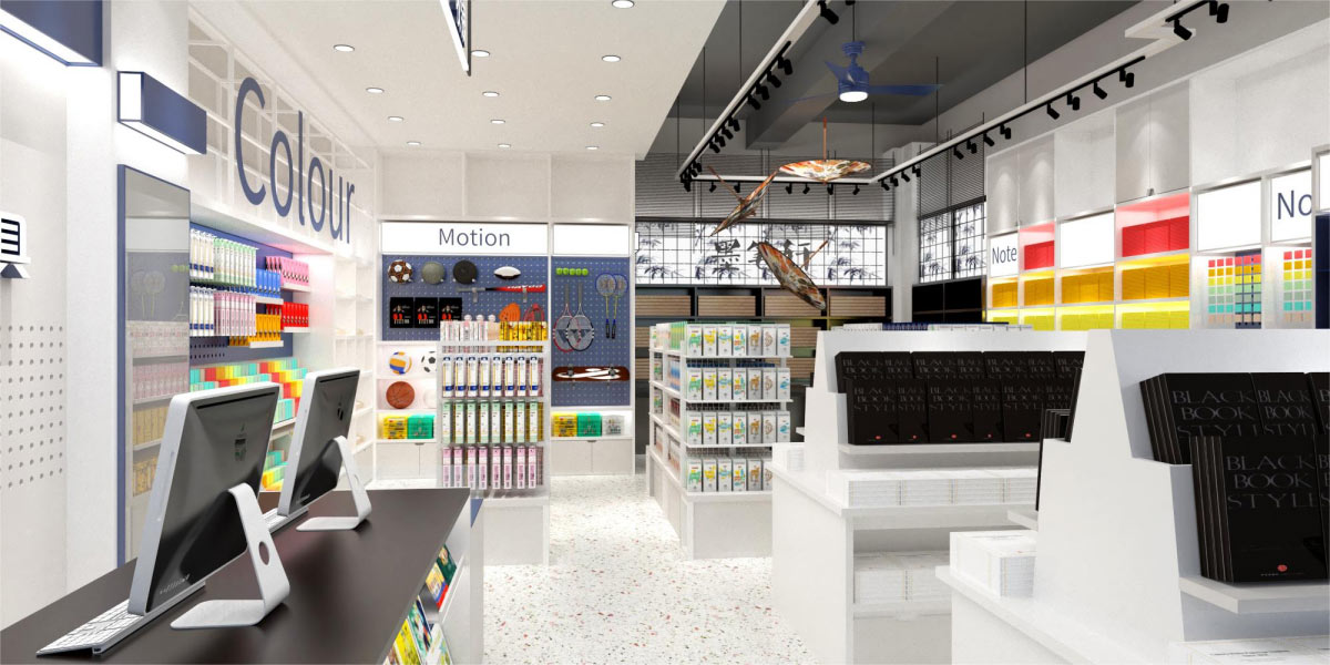25平米鄭州文具專賣(mài)店設(shè)計(jì)效果圖