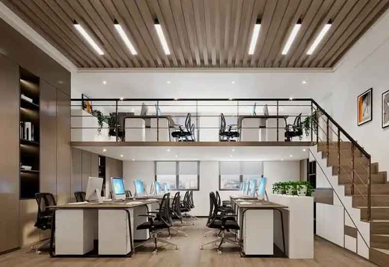鄭州 loft 辦公室裝修設(shè)計(jì)：雙層空間創(chuàng)意利用