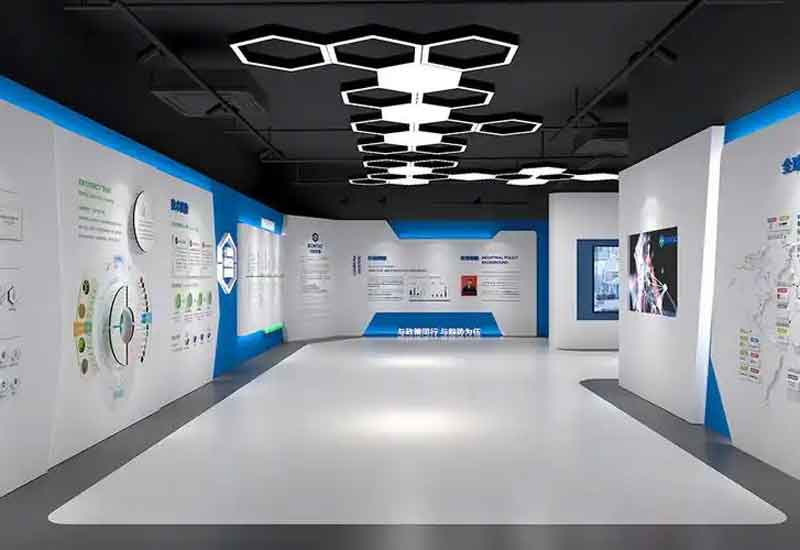 鄭州二七區(qū)展廳設計施工：紅色文化與商業(yè)的融合