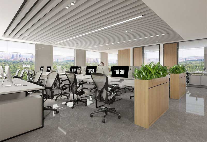 鄭州辦公室設(shè)計施工全包價多少？費(fèi)用/工期/材料選購關(guān)鍵點(diǎn)