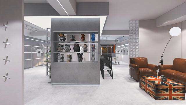 潮牌服裝直播間設(shè)計(jì)效果圖