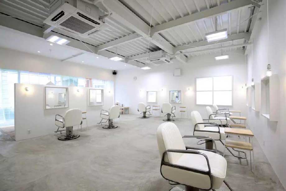 40平米極簡(jiǎn)美發(fā)沙龍店裝修效果圖