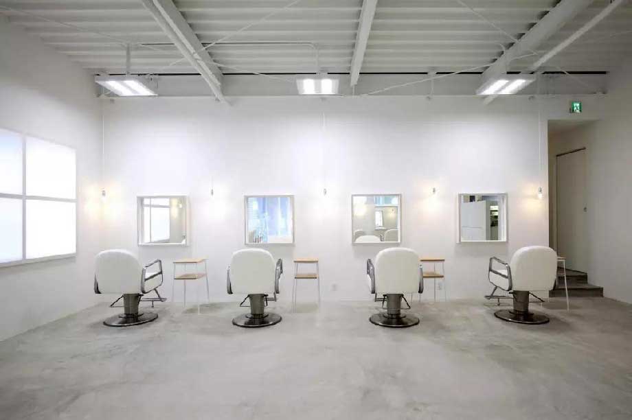 40平米極簡(jiǎn)美發(fā)沙龍店裝修效果圖