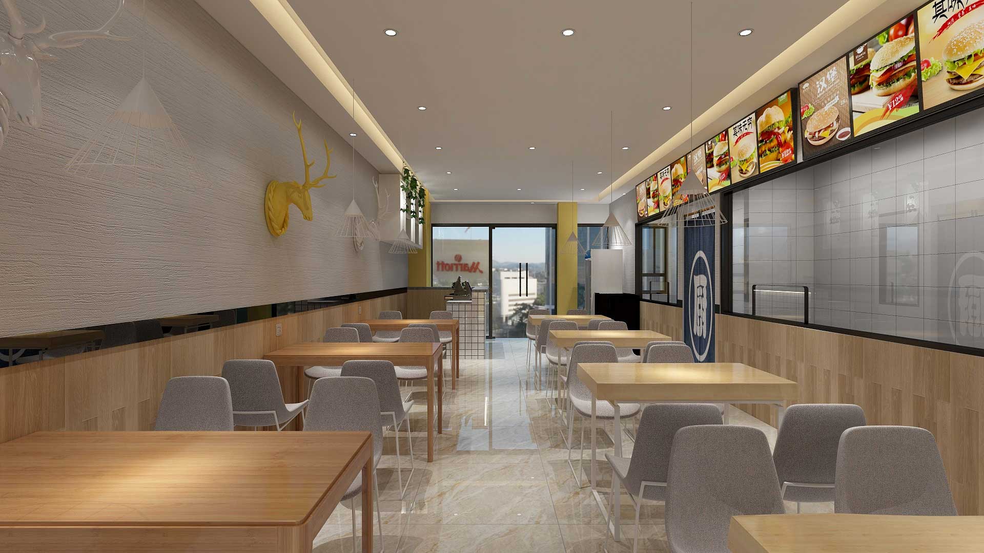 85平米快餐廳裝修設(shè)計(jì)效果圖