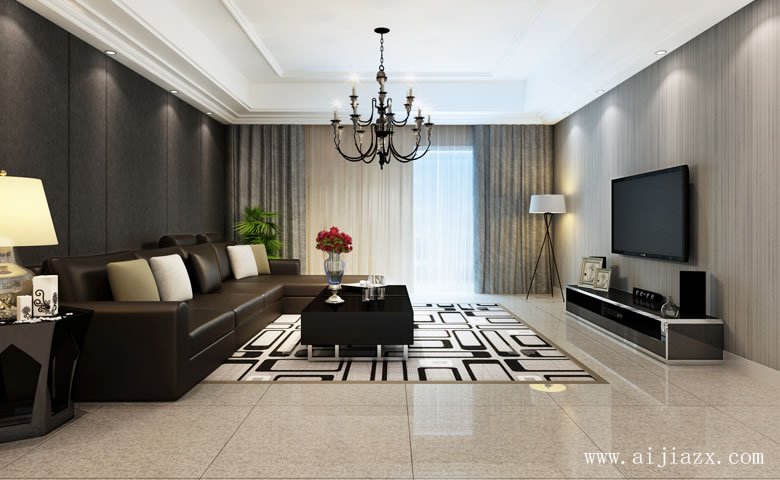 現(xiàn)代簡約風(fēng)格兩居室裝修效果圖