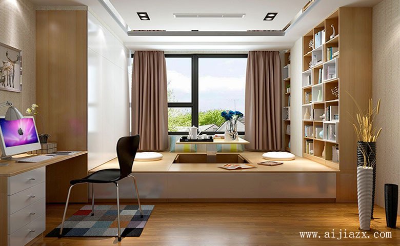 簡約大方的現(xiàn)代風(fēng)格大戶型書房裝修效果圖