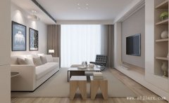 純白色現(xiàn)代簡(jiǎn)約風(fēng)格客餐廳裝修效果圖