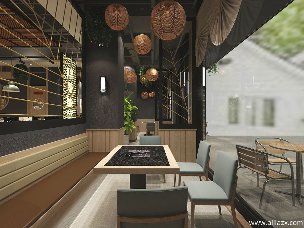 胖哥酸菜魚(yú)餐飲店鋪裝修效果圖